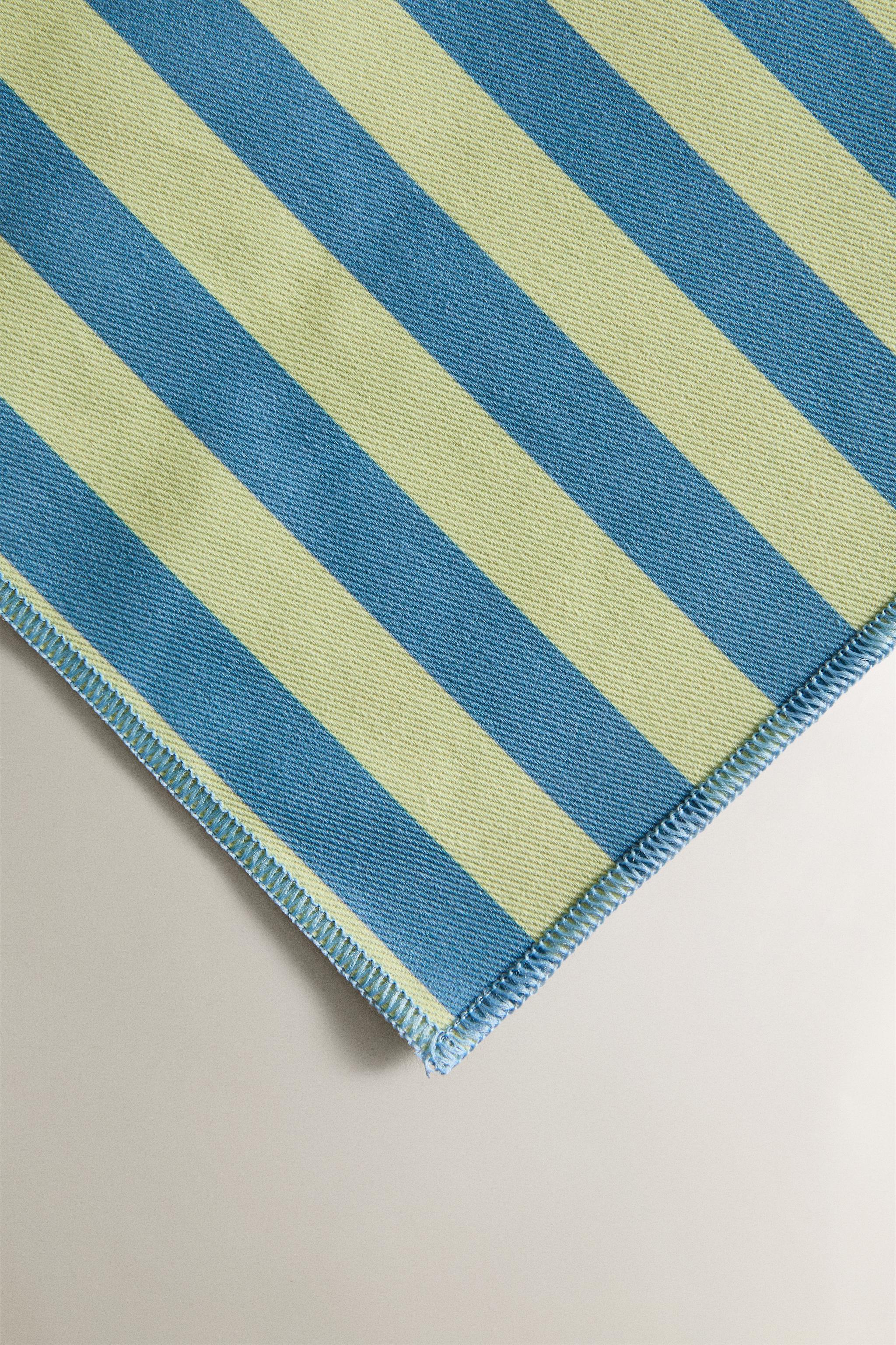 RESIN-COATED STRIPED PLACEMAT